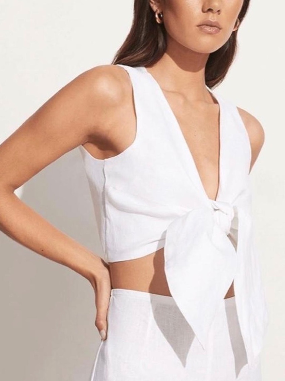 Faithfull The Brand Women's White Crop-top